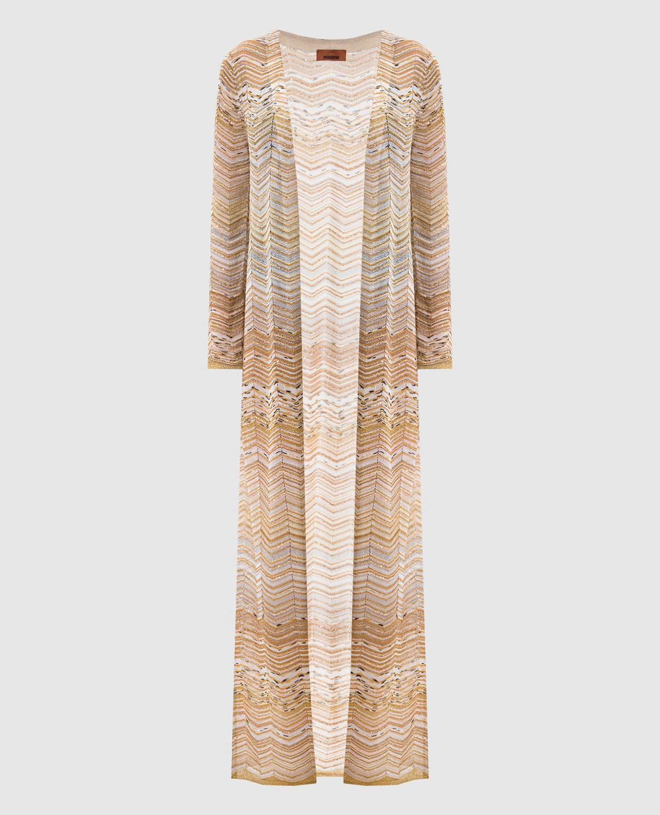 

Beige elongated cardigan with sequins Missoni