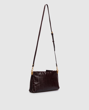 Gianni Chiarini Burgundy Leather Fanny Crossbody Bag BS12644EEL