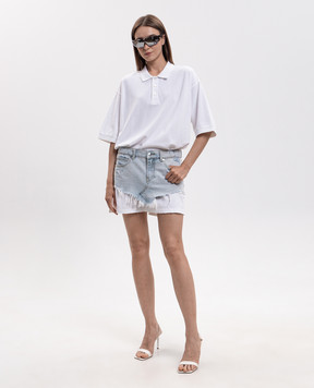 Alexander Wang White double-layered polo dress 4DC3266121
