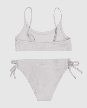 MC2 SAINT BARTH Jaiden children's gray swimsuit with lurex JAI000302934L