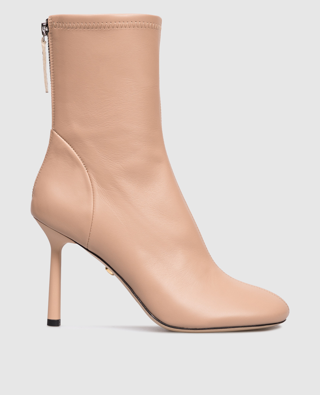 

Beige leather ankle boots Babe Pay Pls