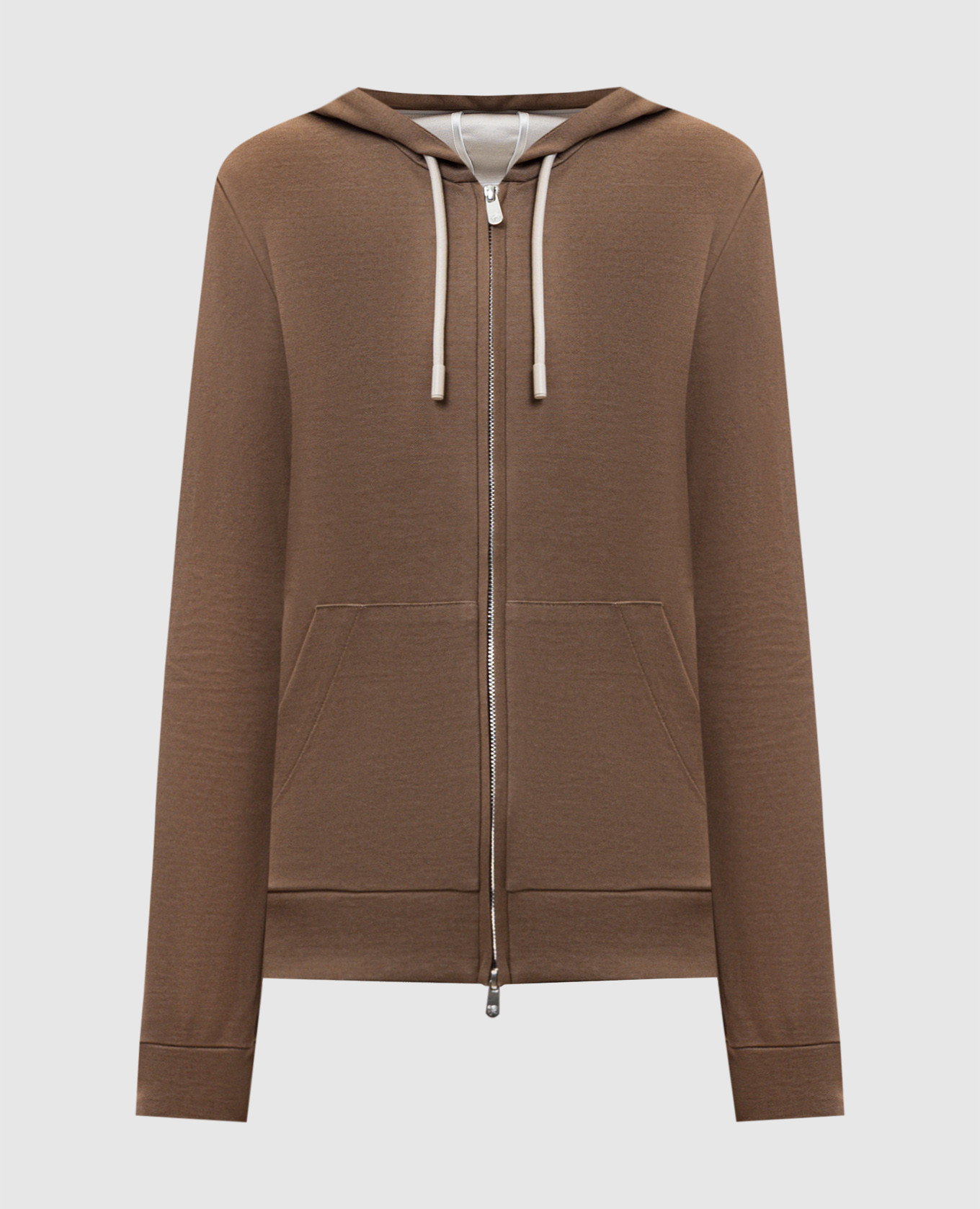 Miked brown sports jacket with silk