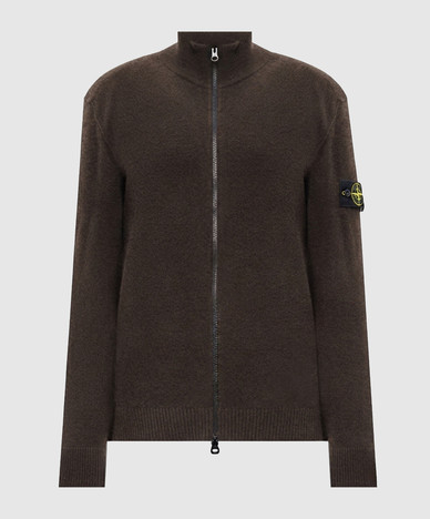 Brown wool cardigan