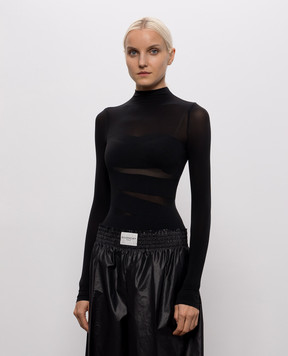 Wolford Black bodysuit 77129