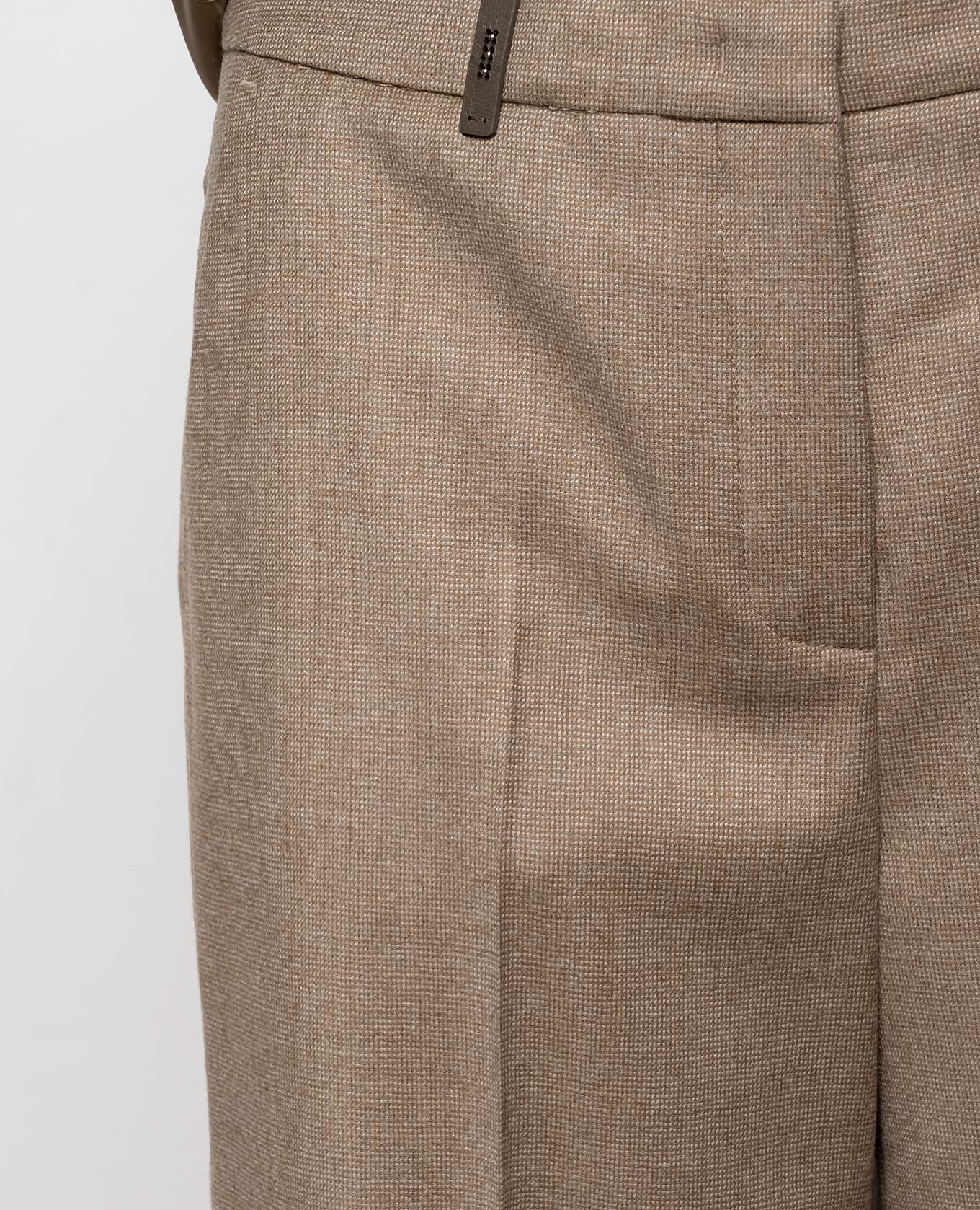 Beige wool pants Peserico 5