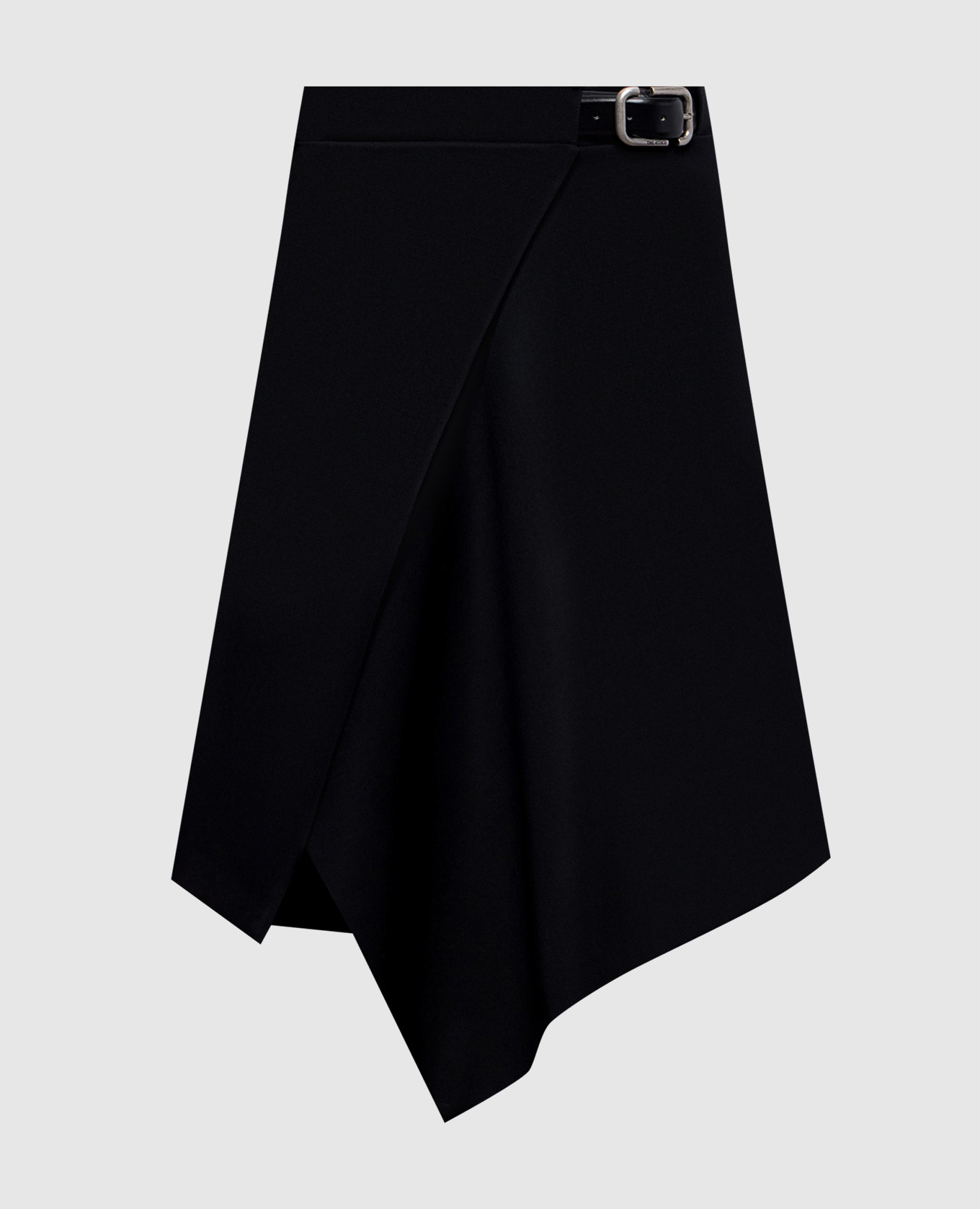 Black asymmetric wool skirt The Attico