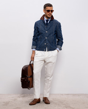 Brunello Cucinelli White linen pants MH253M5030