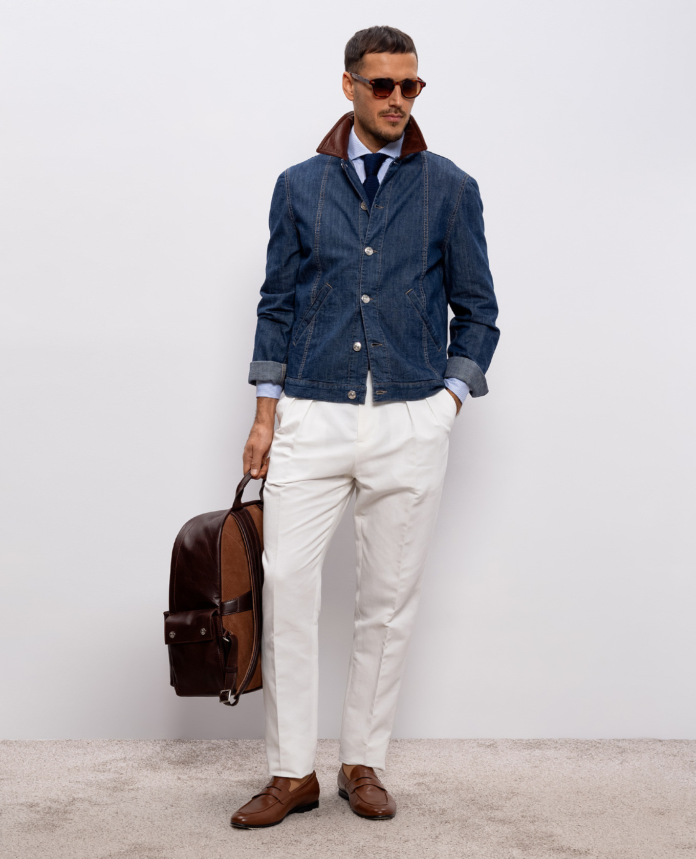 

White linen pants Brunello Cucinelli