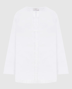 Peserico White blouse with monil chain S0653408921
