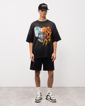 AMIRI Black T-shirt with print AMTOJR1043