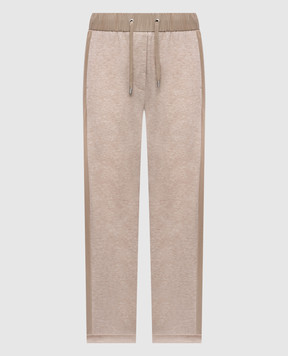 Peserico Beige melange sweatpants P04340J05667A