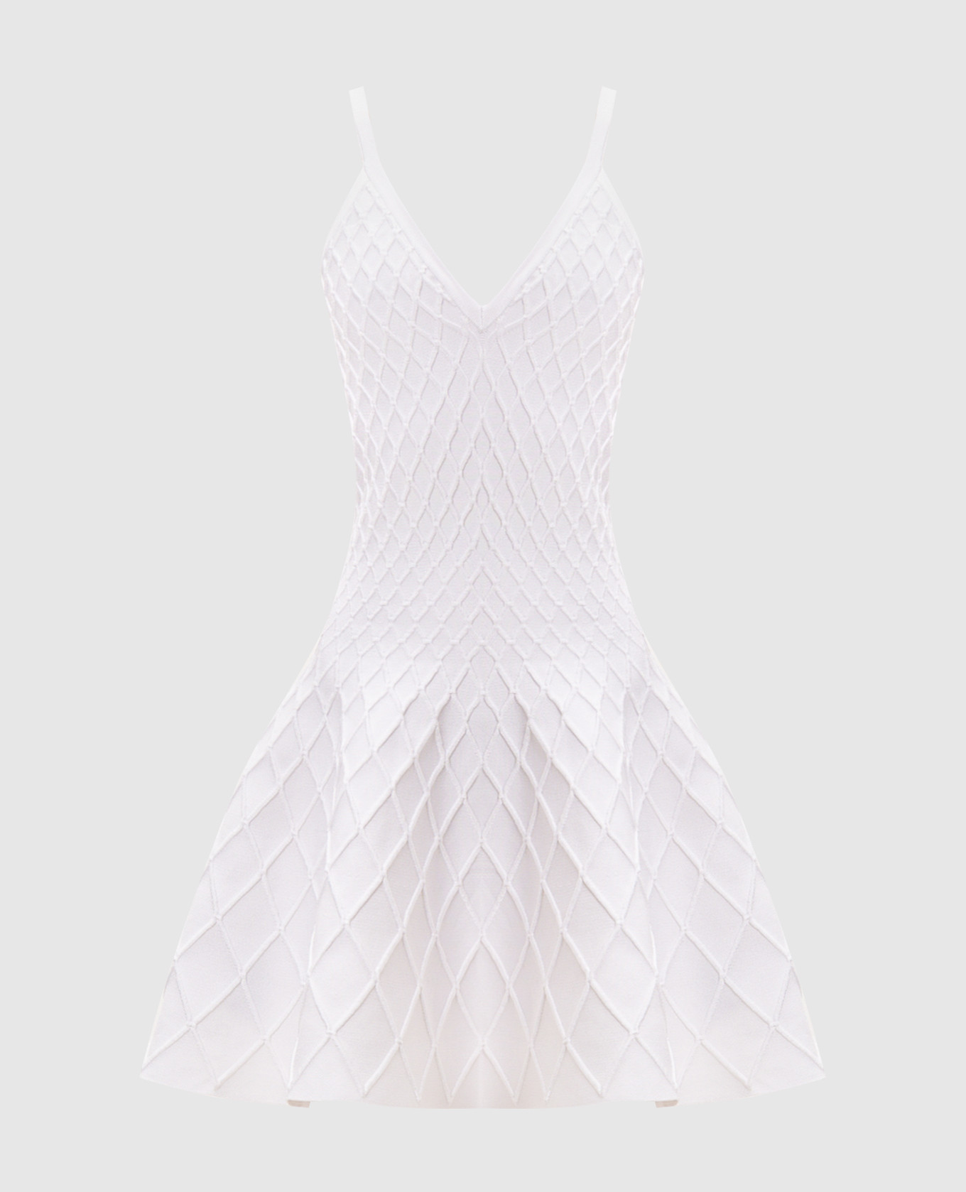

White dress with textured pattern Balmain