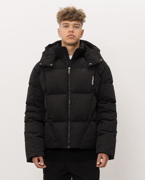 Off-White Black jacket with logo embroidery 44MED06CF26F001