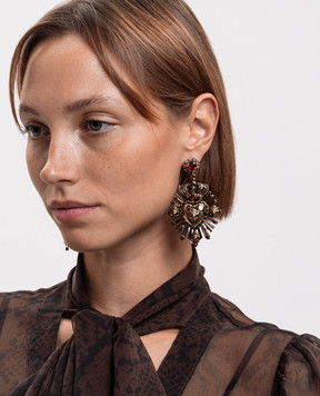 CelesteG Gold earrings with pendants 823