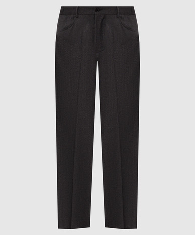 Gray wool pants