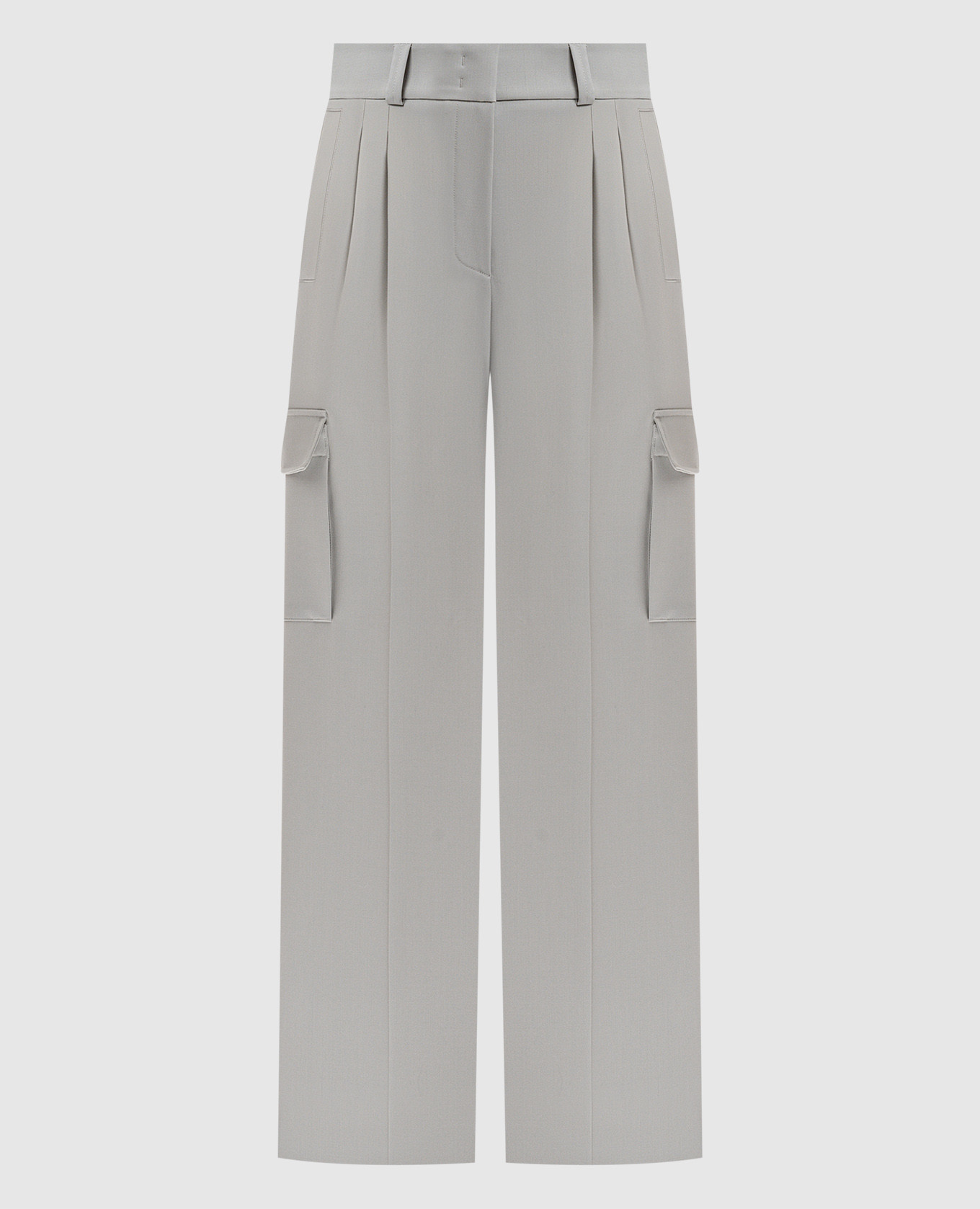 

Gray cargo pants with wool Peserico, Grey