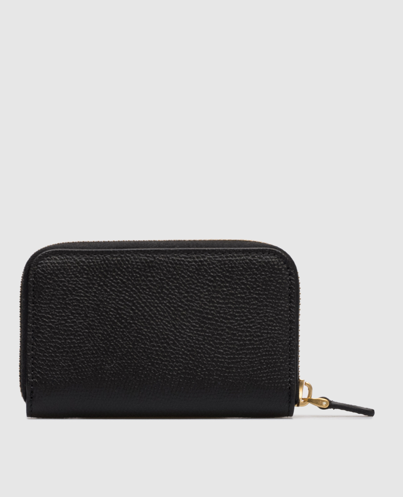 Black leather wallet with logo Valentino 2