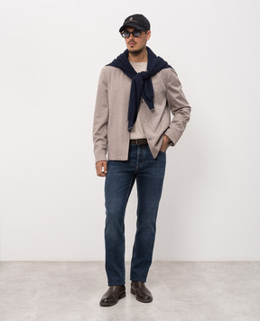 Brunello Cucinelli Beige wool and cashmere sweater M2400100