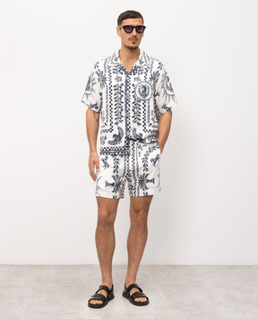 Rhude White shorts with print RHSS26SH02358
