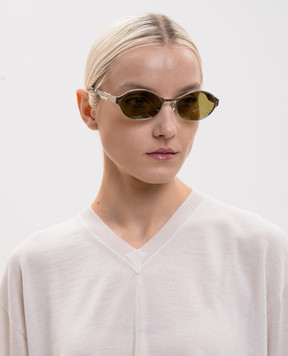 Bottega Veneta Dash Silver Sunglasses 872418V4450