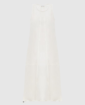 Peserico Beige dress with monil chain S0224201919