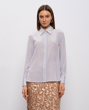 Max Mara MSTFLIRT blue silk shirt MSTFLIRT