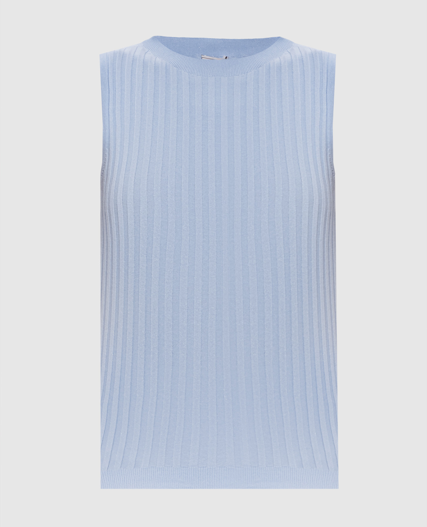 

Blue ribbed top Peserico, Light blue