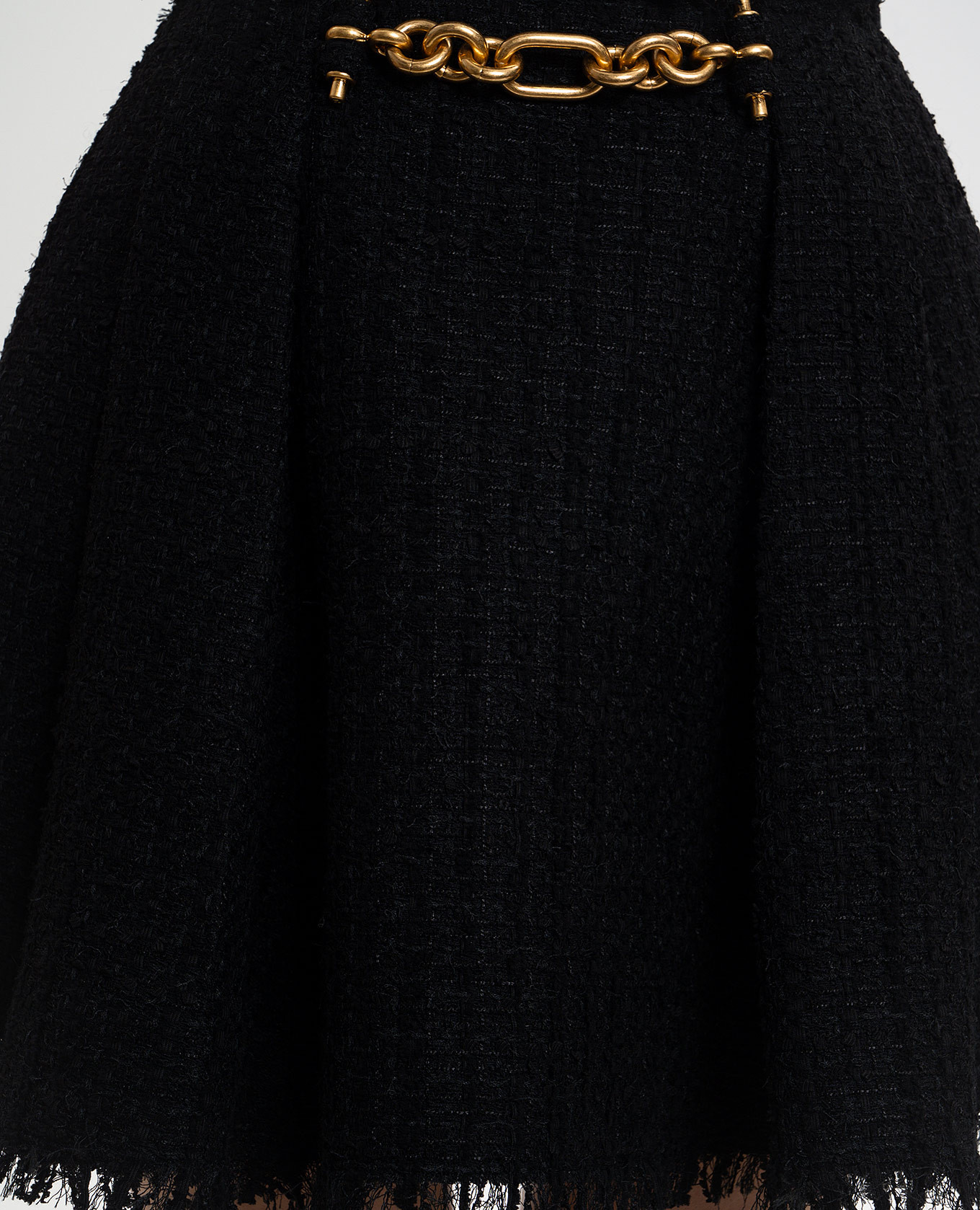

Black tweed mini skirt Balmain