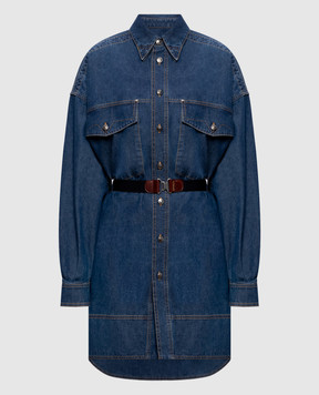 Versace Blue denim dress with belt 10256571A18640