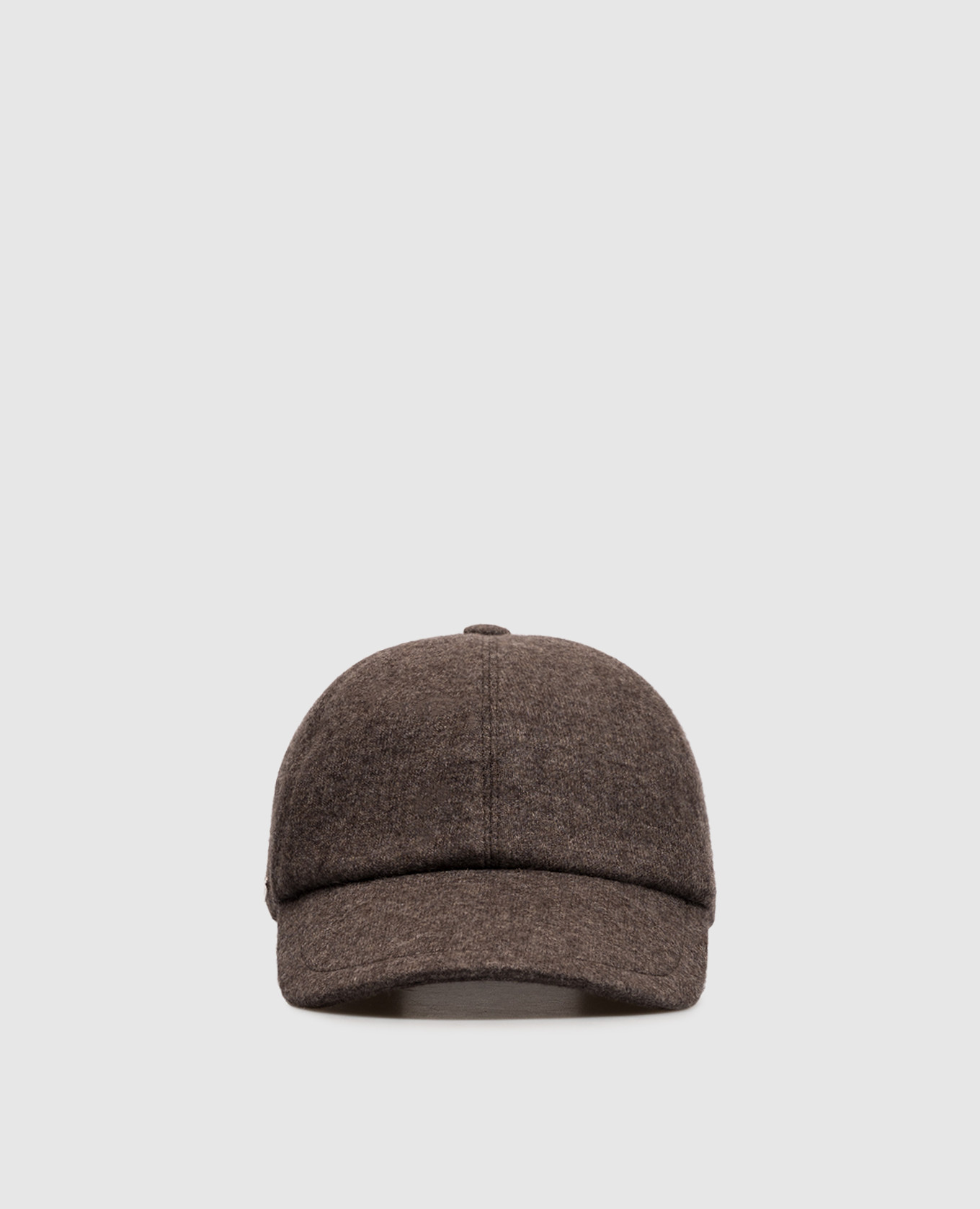 Brown cashmere cap