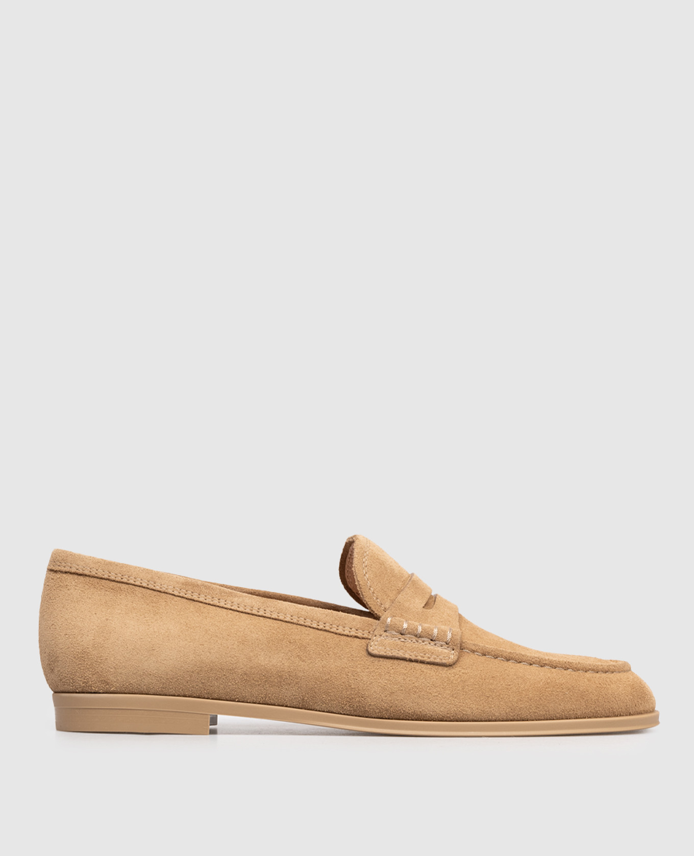

Brown suede loafers Gianvito Rossi