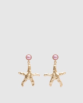 Oceanus TIDAL STAR gold earrings TIDALSTAR
