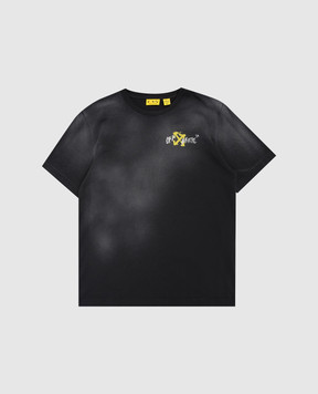 Off-White Children's black T-shirt with Arrow Spray print 44BAA002S26J00F