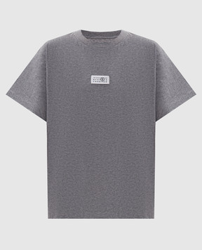 Maison Margiela MM6 Grey melange T-shirt with logo patch S52GC0367M20170