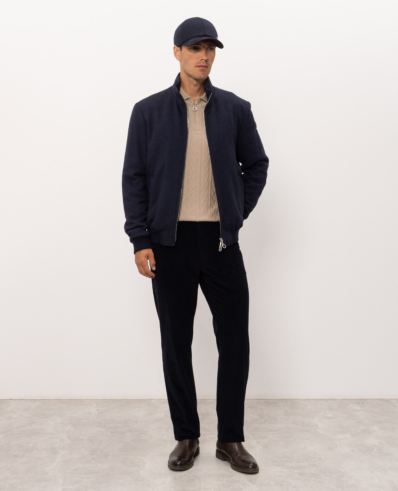 Blue corduroy pants Stefano Ricci 2