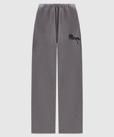 Grey printed sweatpants