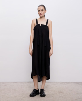 Y`S Yamamoto Black dress with wool YKD12201