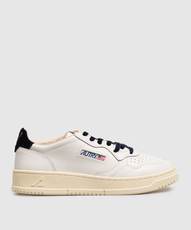 MEDALIST white leather sneakers with logo patch