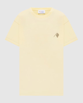 The Attico Yellow T-shirt with logo print 260WCT00353JJJ025PA