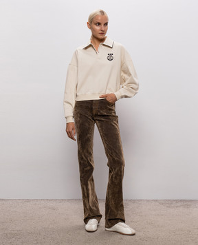 AMIRI Beige polo sweatshirt AW426JR019
