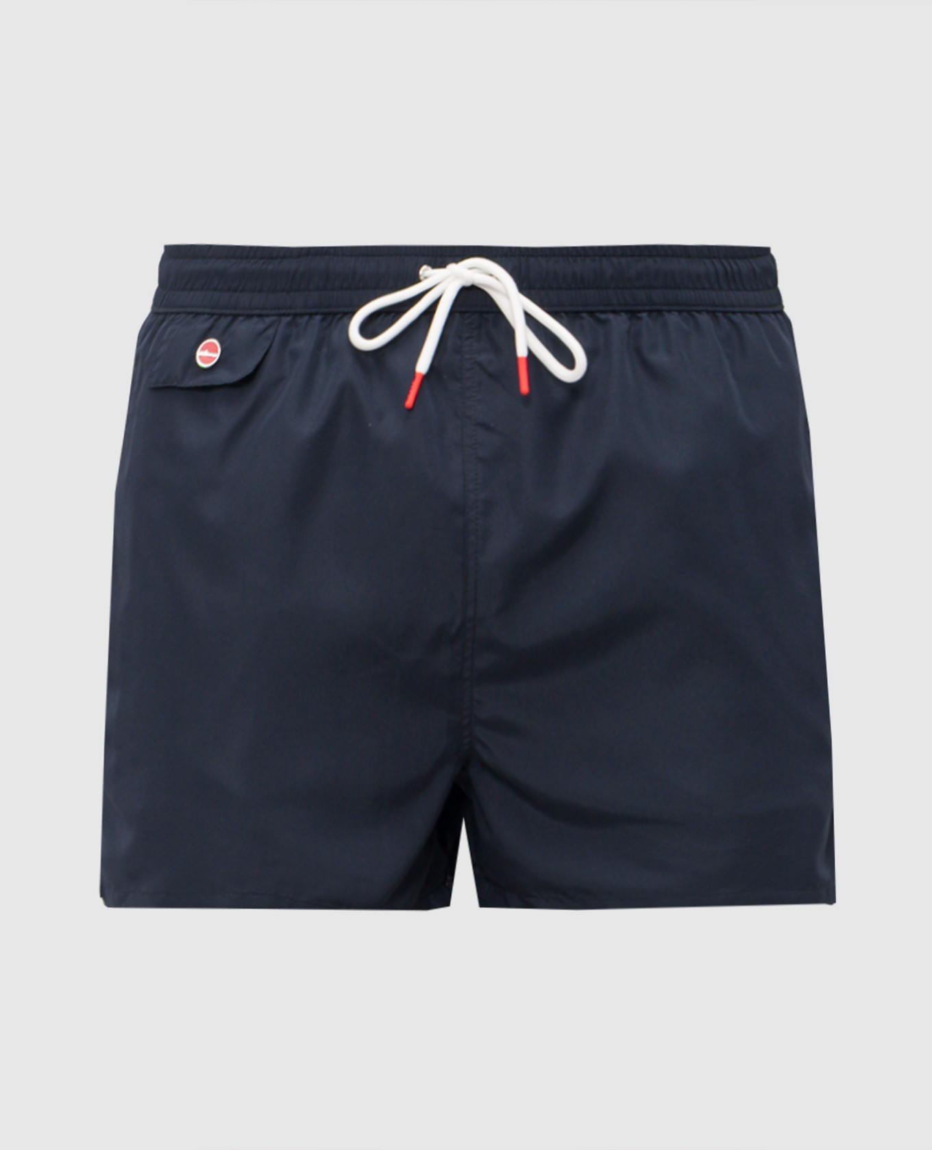 

Blue swim shorts with logo embroidery Kiton