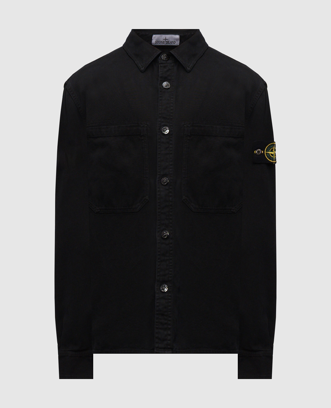 

Black shirt with logo patch Stone Island