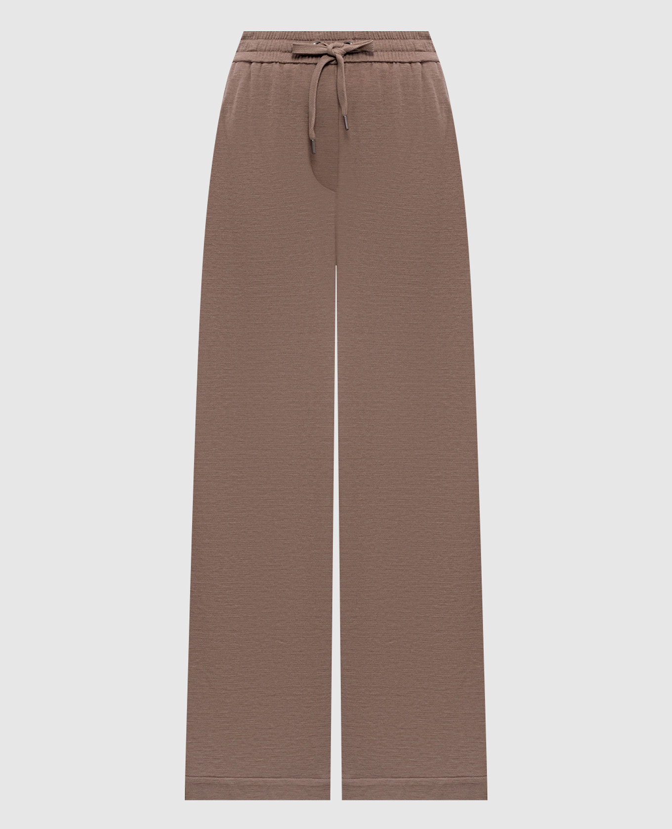 

Brown silk sweatpants with monil chain Brunello Cucinelli