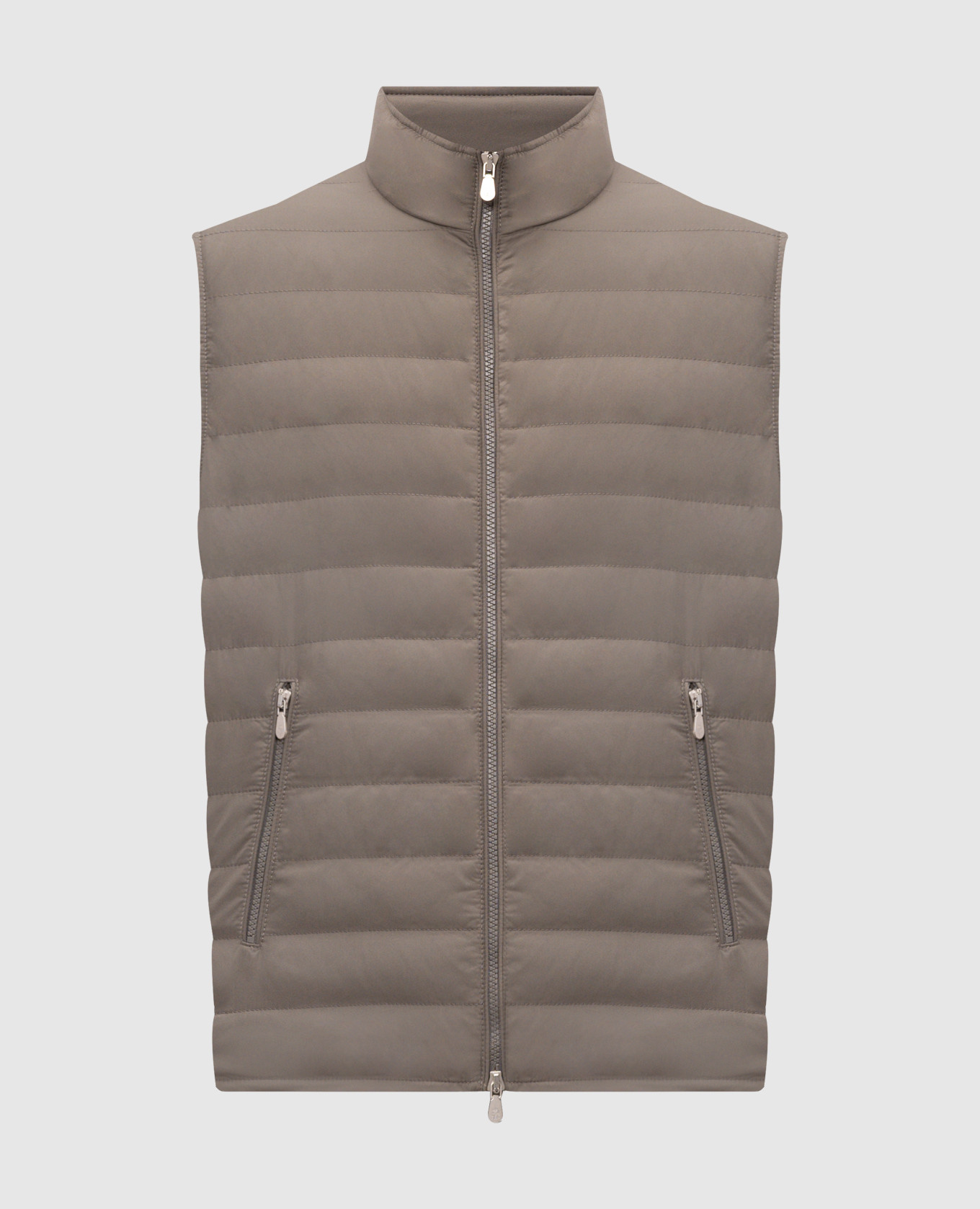 Gray down vest
