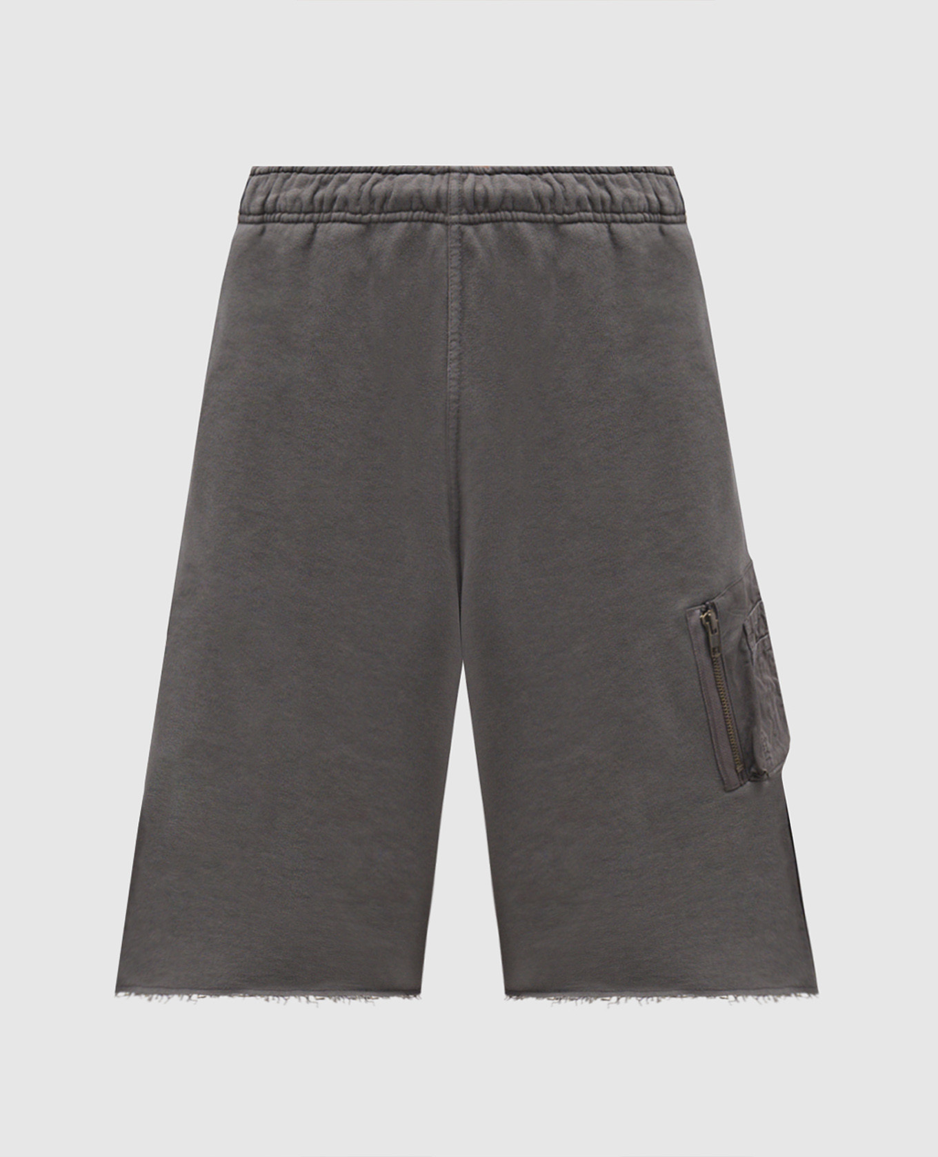 

Grey shorts with logo patch Maison Margiela MM6