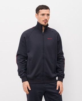 Alexander McQueen Blue insulated sports jacket with logo 852204QXACH