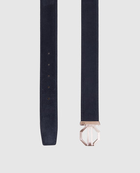 Stefano Ricci Blue suede belt N381SDC554P