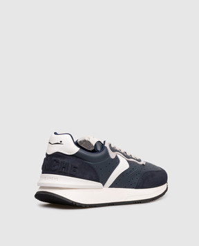 Voile Blanche Blue leather sneakers QWARK EASY 0012019849011C26