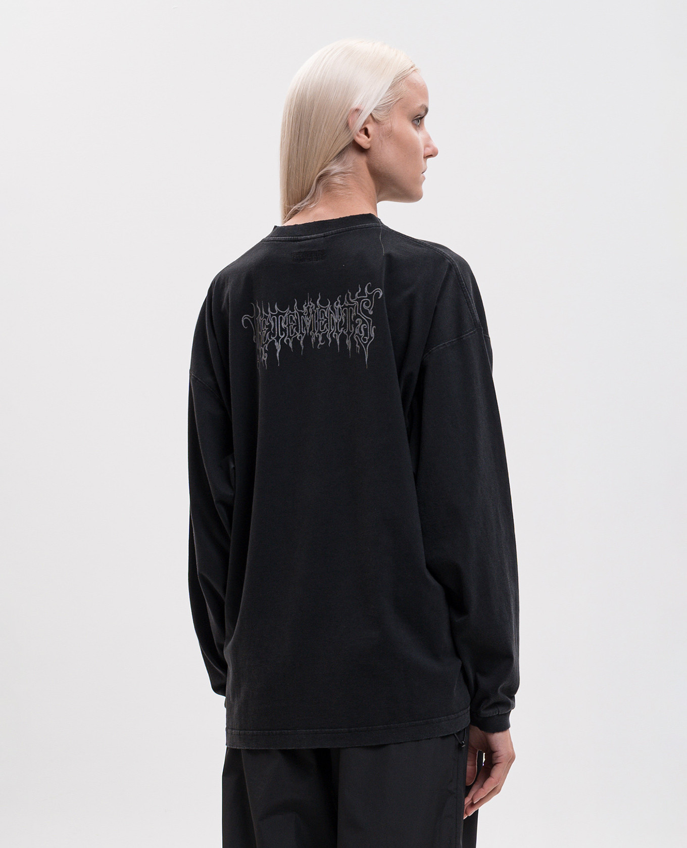 Black long sleeve with print Vetements 4