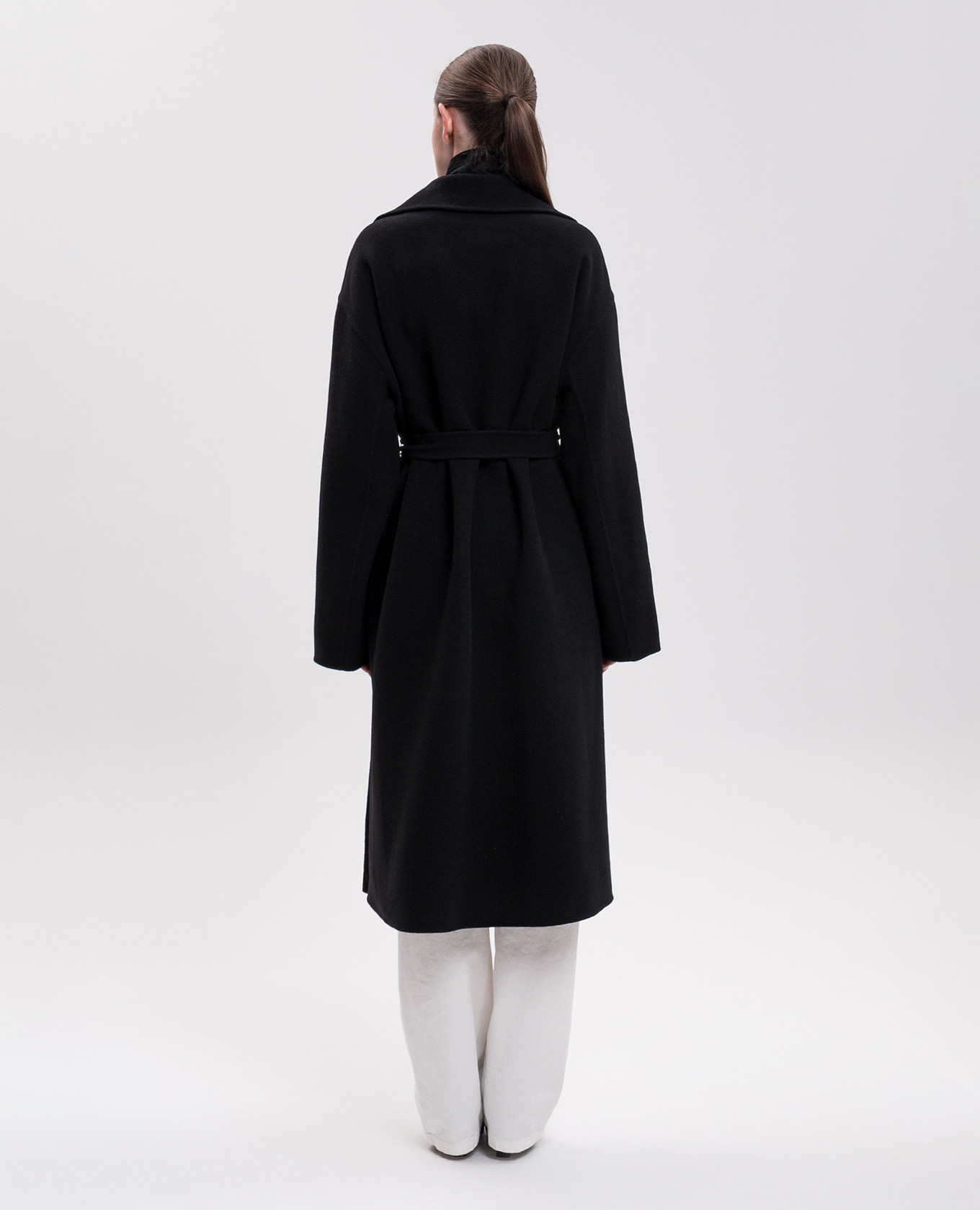 Ciara black wool coat The Row 4